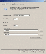 2X LoadBalancer for Terminal Services screenshot